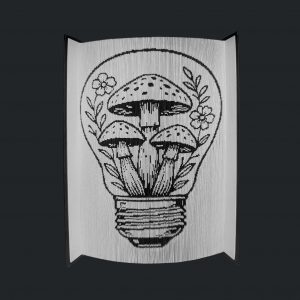 Capturing Nature: A Whimsical Mushroom Lightbulb Fold
