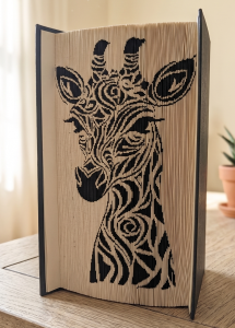 Reaching New Heights: An Intricate Giraffe Book Fold